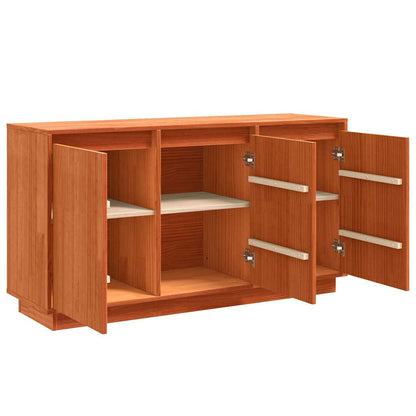 Sideboard Braun 111 x 34 x 60 cm Massivholz Kiefer