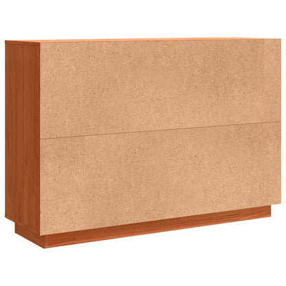 Sideboard Wachsbraun 110 x 34 x 75 cm Massivholz Kiefer