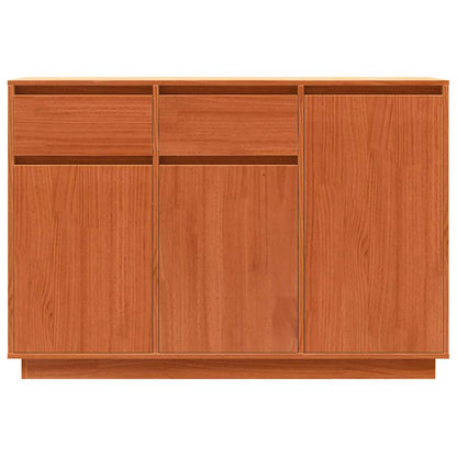 Sideboard Wachsbraun 110 x 34 x 75 cm Massives Kiefernholz