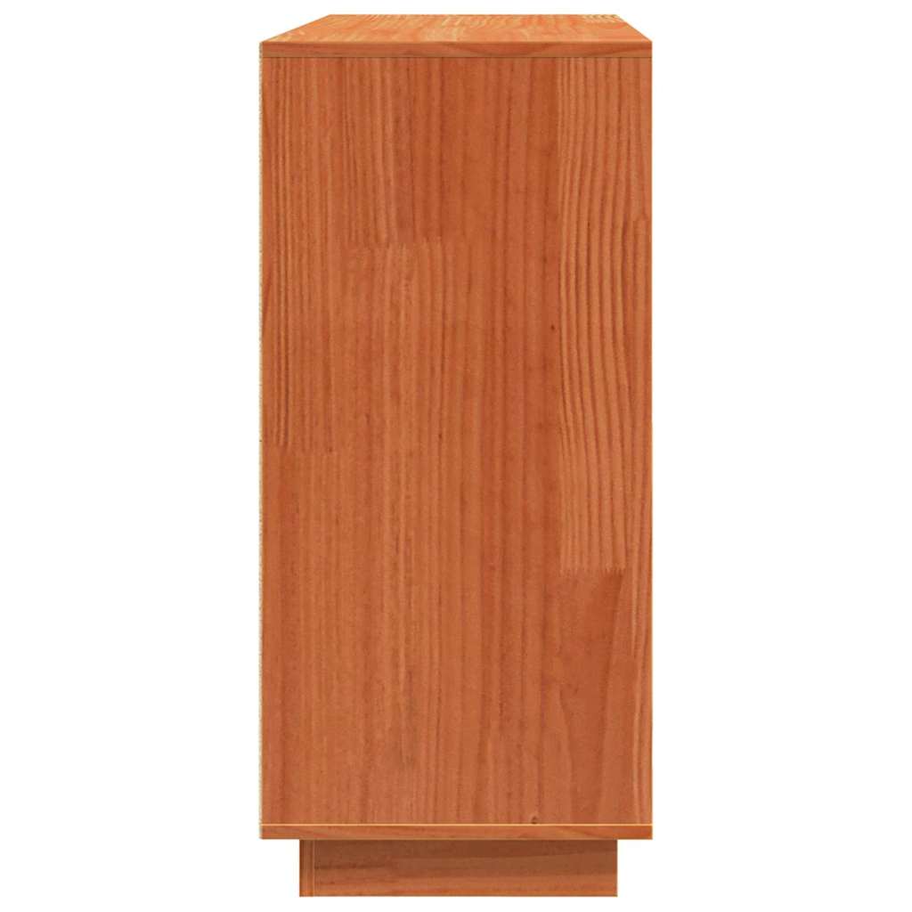 Sideboard Wachsbraun 110 x 34 x 75 cm Massives Kiefernholz