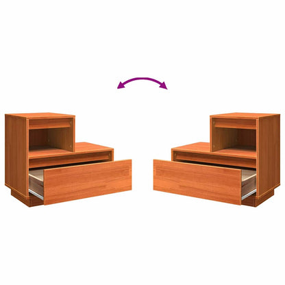 Nachttisch Wachsbraun 60 x 34 x 51 cm Kiefer Massivholz