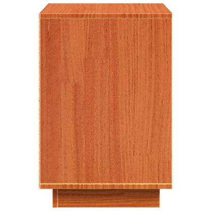 Nachttisch 2 pcs Wachsbraun 60 x 34 x 51 cm Kiefer Massivholz