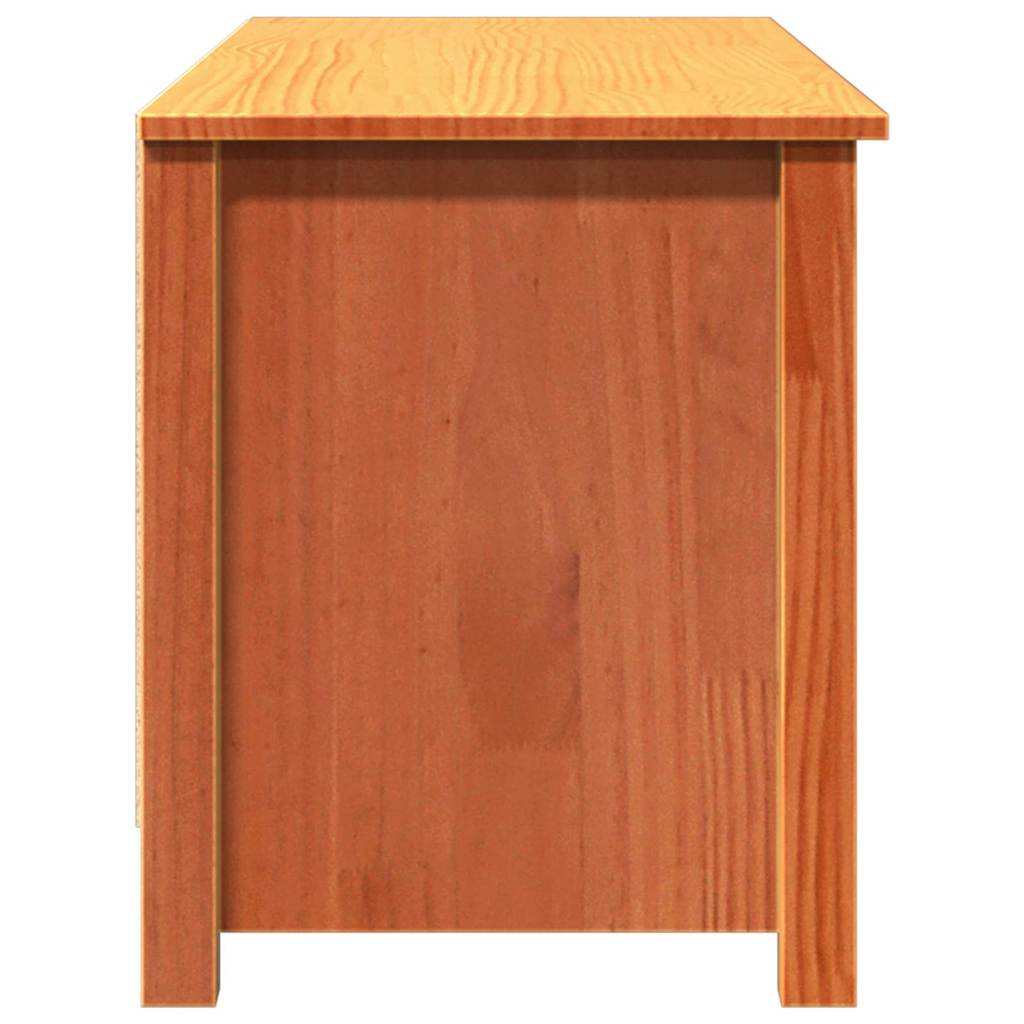 Schuhbank Wachsbraun 110 x 38 x 45.5 cm Massivholz Kiefer
