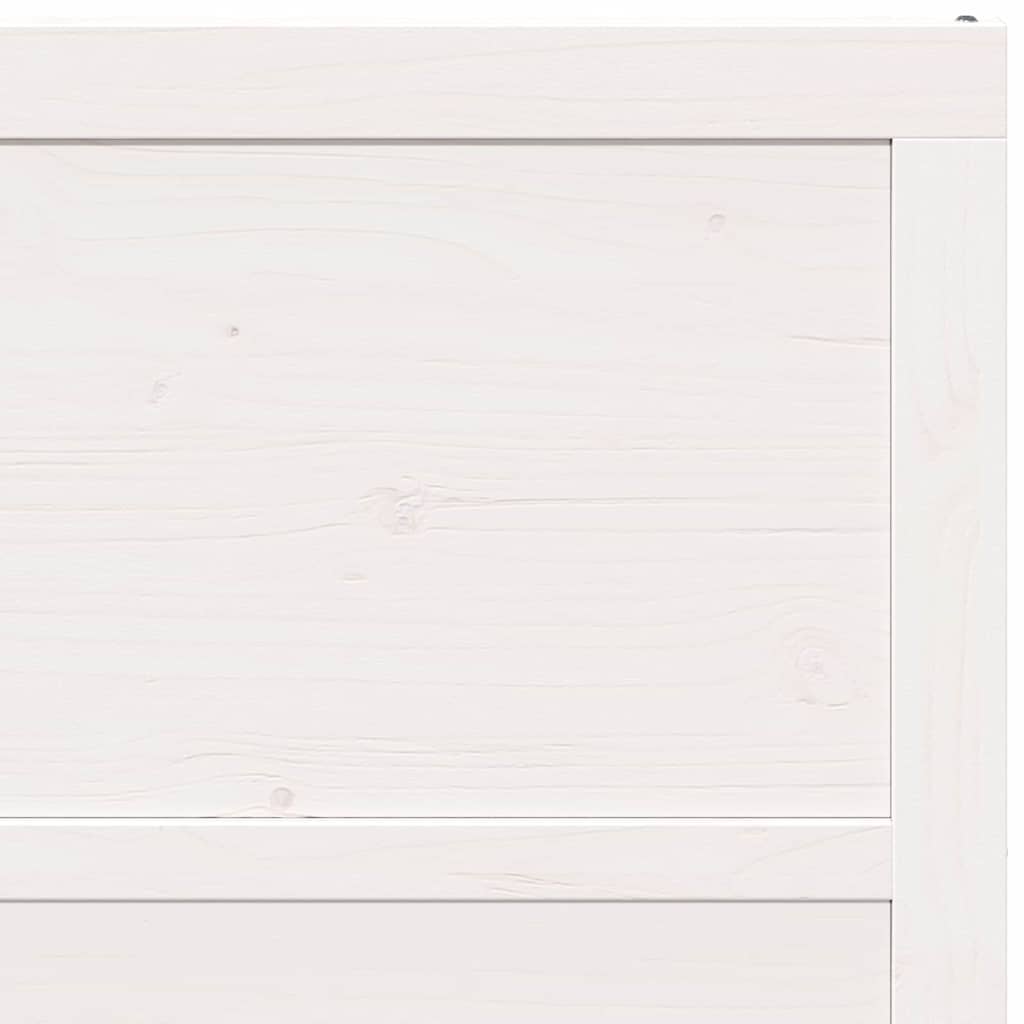 Scheunentür Weiß 80 x 208 cm Massivholz Kiefer