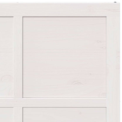 Scheunentür Weiß 100 x 210 cm Massivholz Kiefer