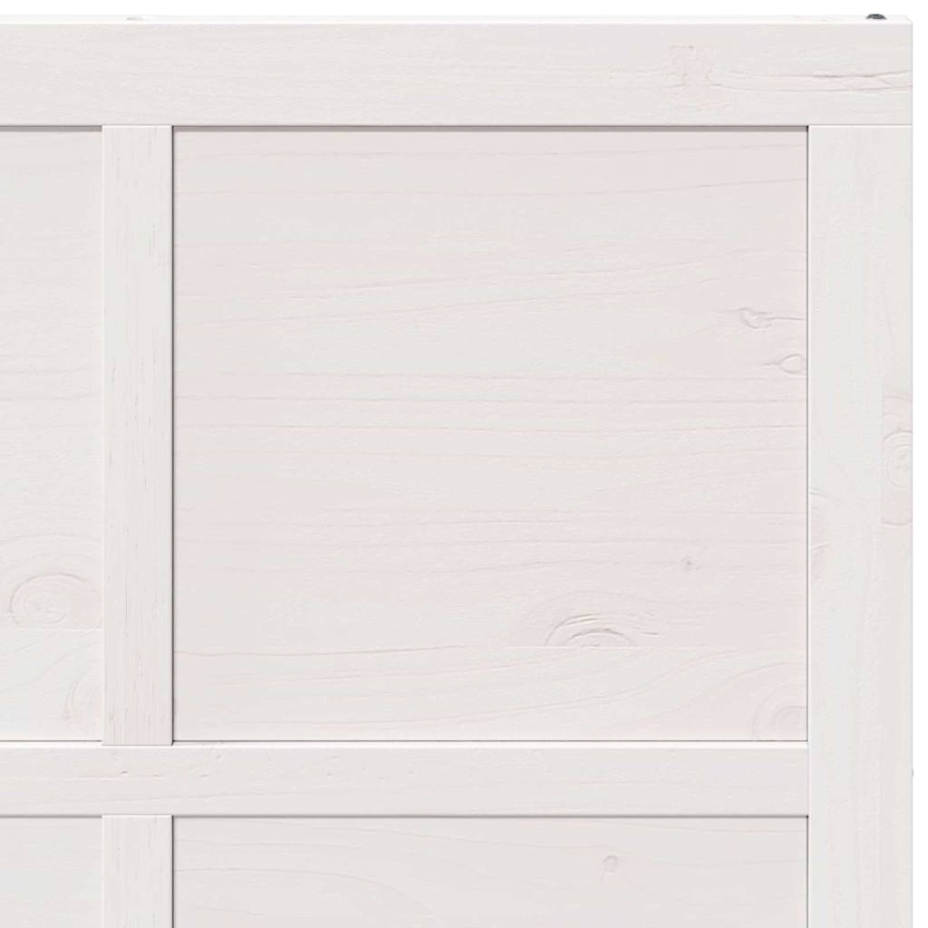 Scheunentür Weiß 90 x 210 cm Massivholz Kiefer