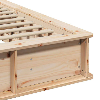 Bettrahmen Braun 200 x 200 cm Massives Kiefernholz