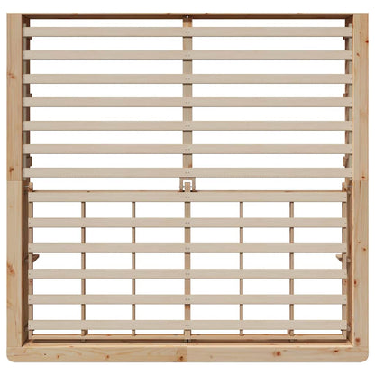 Bettrahmen Braun 200 x 200 cm Massives Kiefernholz