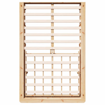 Bettrahmen Braun 120 x 200 cm Massives Kiefernholz