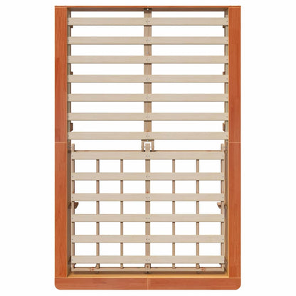 Bettrahmen Wachsbraun 120 x 200 cm Massives Kiefernholz