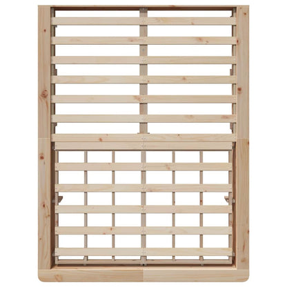 Bettrahmen Braun 120 x 190 cm Massives Kiefernholz