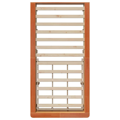 Bettrahmen Wachsbraun 80 x 200 cm Massives Kiefernholz