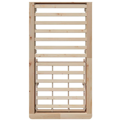 Bettrahmen Braun 90 x 190 cm Massives Kiefernholz