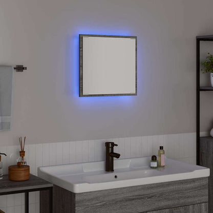 LED Badezimmer Spiegel Graues Sonoma 40 x 8.5 x 37 cm