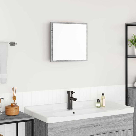 LED Badezimmer Spiegel Graues Sonoma 40 x 8.5 x 37 cm