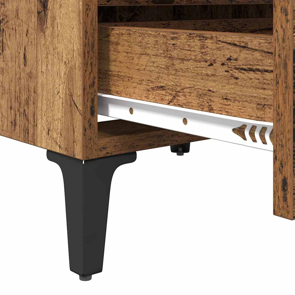Nachttisch 2 pcs Altholz 40 x 35 x 50 cm Holzwerkstoff