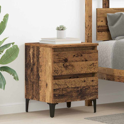 Nachttisch 2 pcs Altholz 40 x 35 x 50 cm Holzwerkstoff