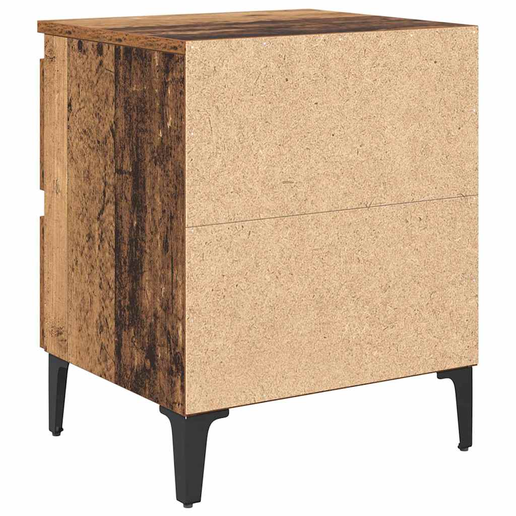 Nachttisch 2 pcs Altholz 40 x 35 x 50 cm Holzwerkstoff