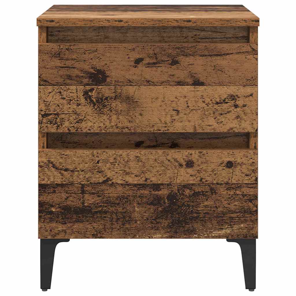 Nachttisch 2 pcs Altholz 40 x 35 x 50 cm Holzwerkstoff