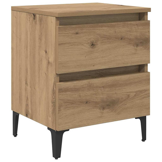 Nachttisch Eiche handwerklich 40 x 35 x 50 cm Holzwerkstoff