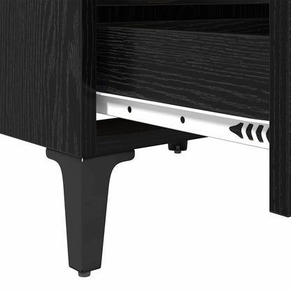 Nachttisch 2 pcs Schwarze Eiche 40 x 35 x 50 cm Holzwerkstoff