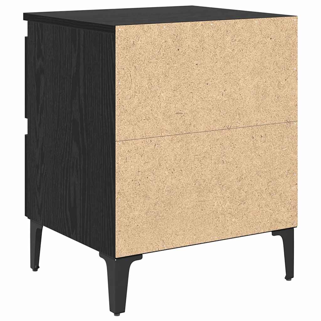 Nachttisch 2 pcs Schwarze Eiche 40 x 35 x 50 cm Holzwerkstoff