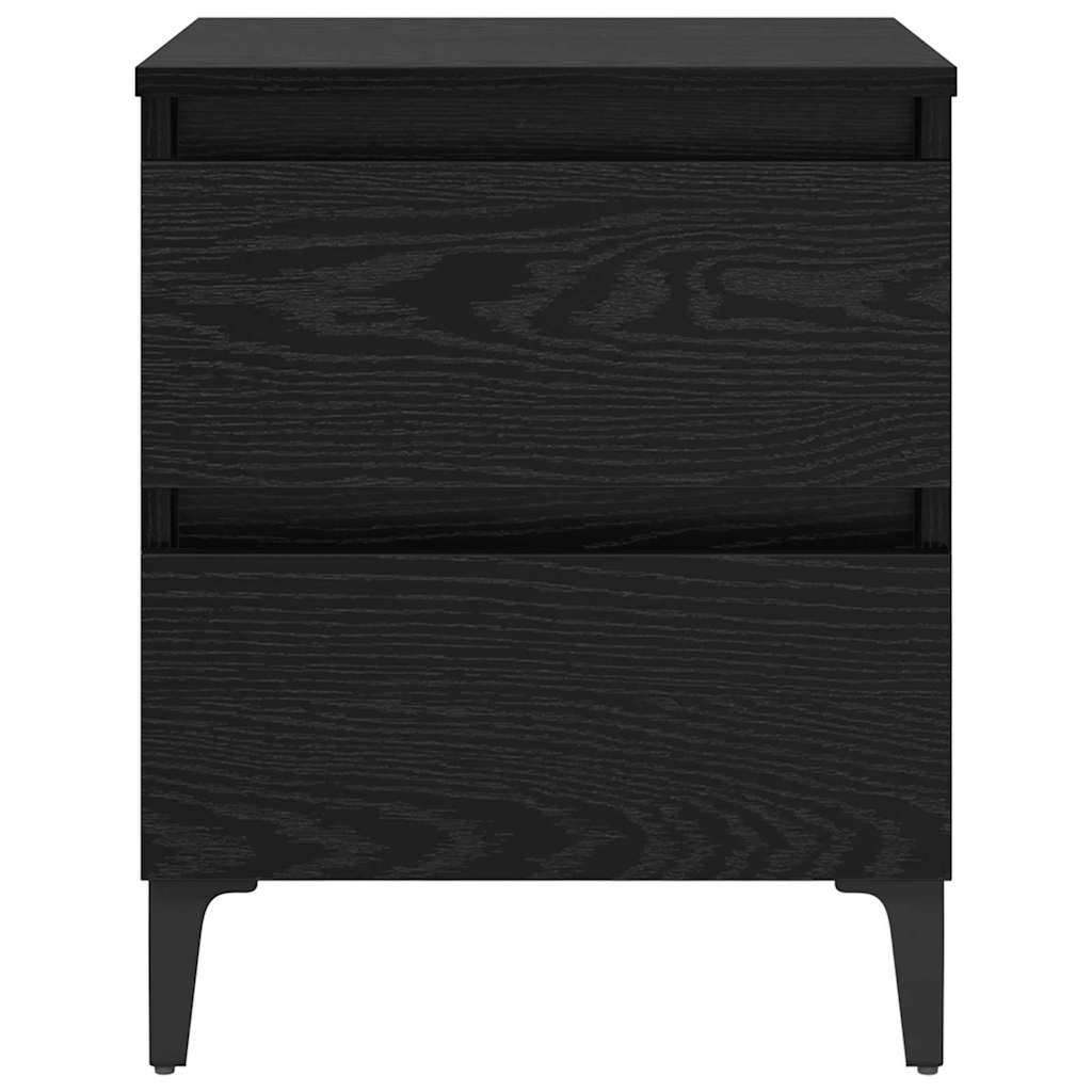 Nachttisch 2 pcs Schwarze Eiche 40 x 35 x 50 cm Holzwerkstoff