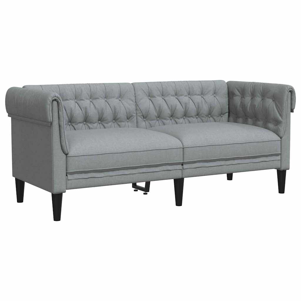 Sofa Set Hellgrau Stoff