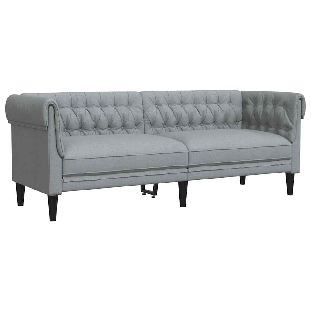 Sofa Set Hellgrau Stoff