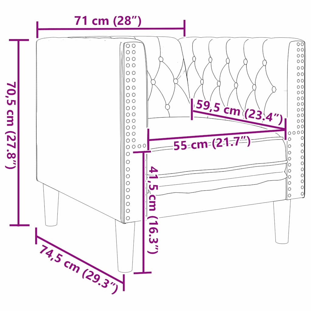 Sofa Set Schwarz Samt