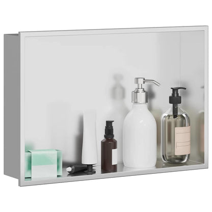 Duschnische Silber 45 x 30 x 9.5 cm Edelstahl