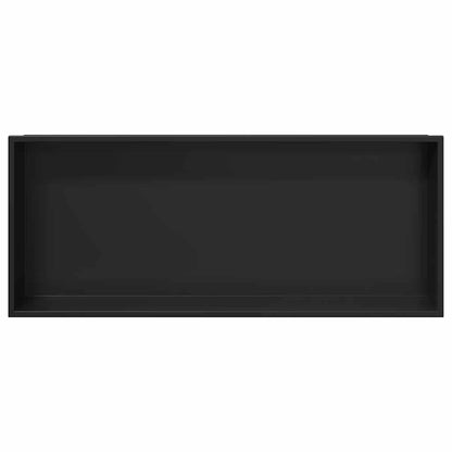 Duschnische Schwarz 75 x 30 x 9.5 cm Edelstahl