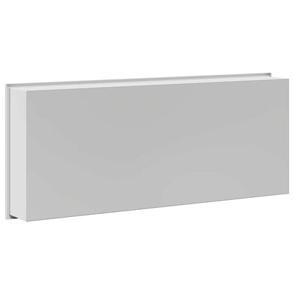 Duschnische Weiß 75 x 30 x 9.5 cm Edelstahl