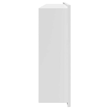 Duschnische Weiß 75 x 30 x 9.5 cm Edelstahl