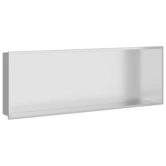 Duschnische Silber 90 x 30 x 9.5 cm Edelstahl
