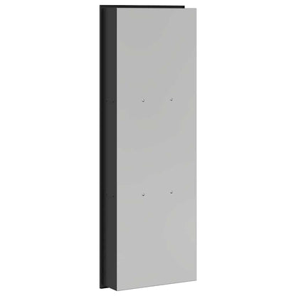 Duschnische Schwarz 90 x 30 x 9.5 cm Edelstahl