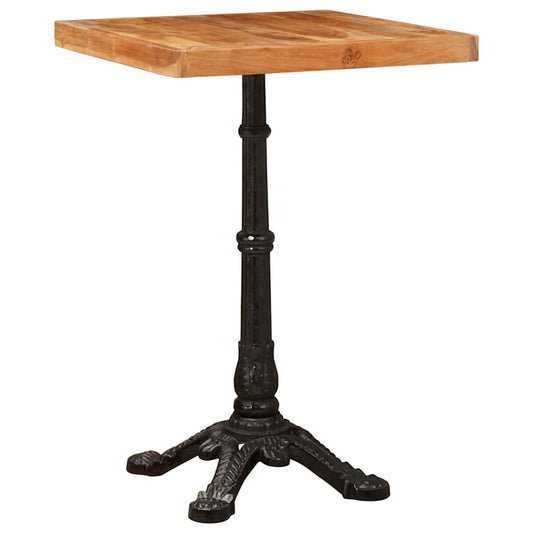 Bistrotisch Braun 50 x 50 x 76 cm Akazie Massivholz