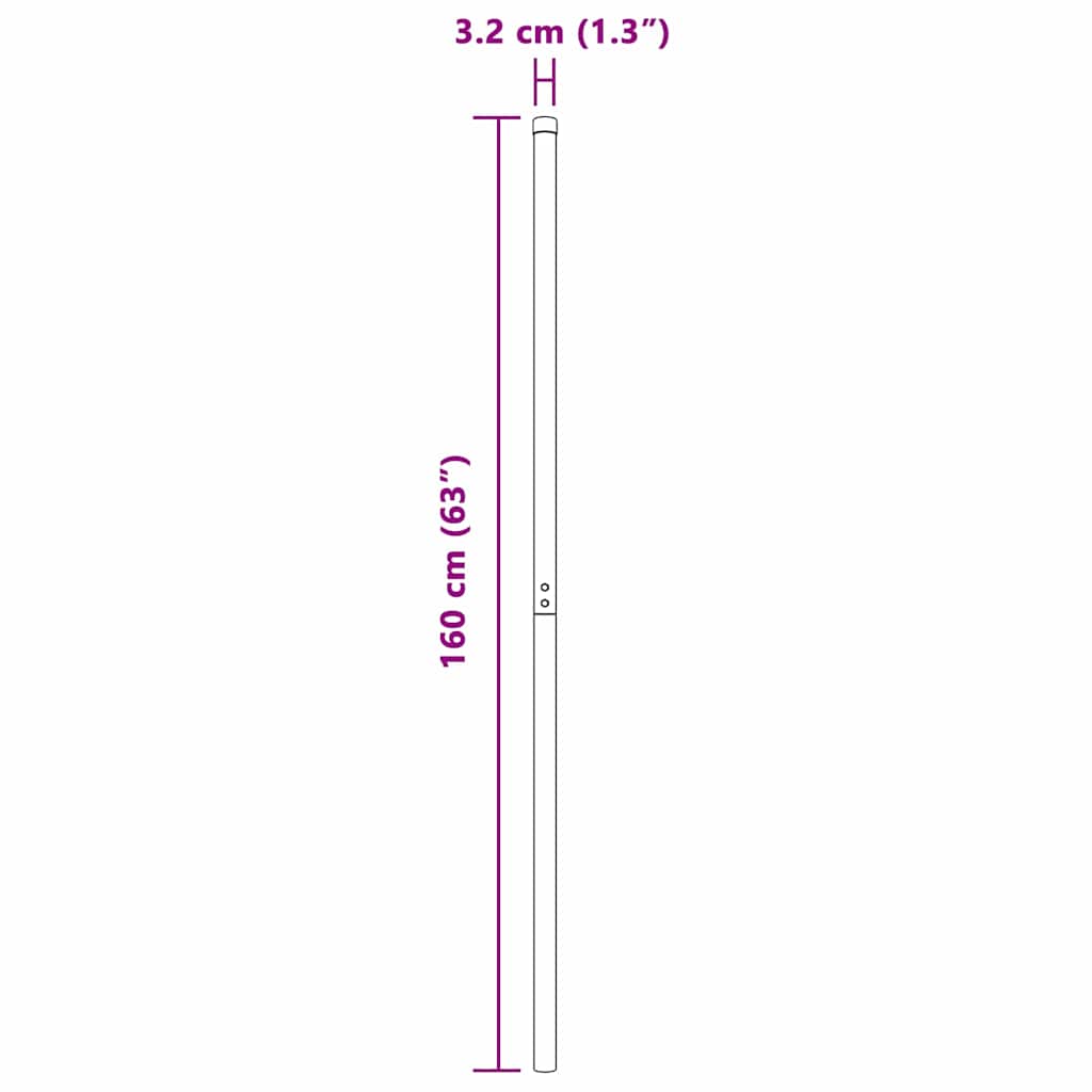 Zaunpfosten 12 pcs Grün 160 cm Pulverbeschichteter Stahl