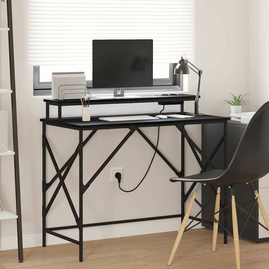 Schreibtisch Schwarze Eiche 100 x 50 x 86.5 cm Holzwerkstoff