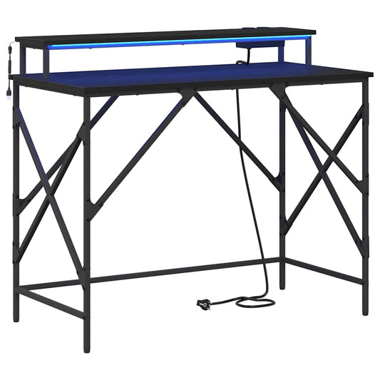 Schreibtisch Schwarze Eiche 100 x 50 x 86.5 cm Holzwerkstoff
