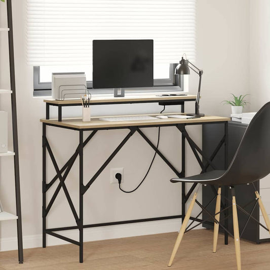 Schreibtisch Sonoma Eiche 100 x 50 x 86.5 cm Holzwerkstoff