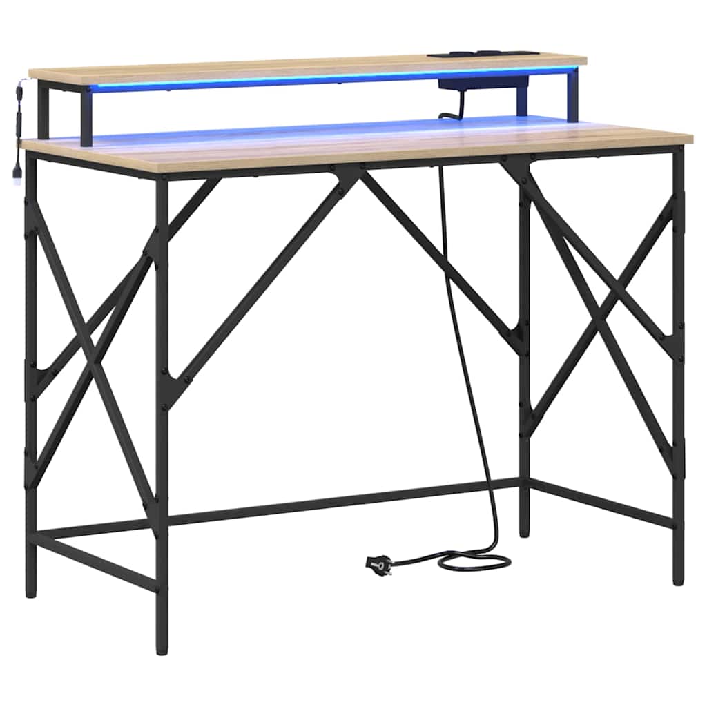 Schreibtisch Sonoma Eiche 100 x 50 x 86.5 cm Holzwerkstoff