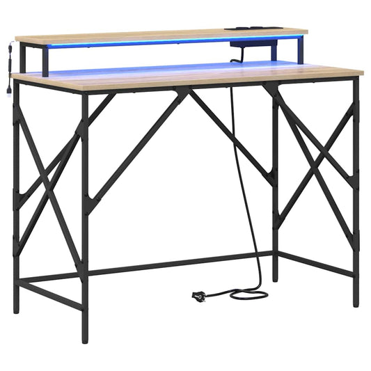Schreibtisch Sonoma Eiche 100 x 50 x 86.5 cm Holzwerkstoff