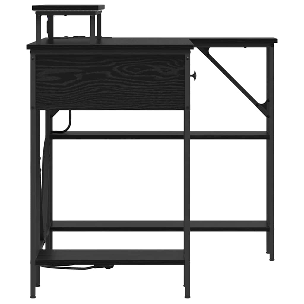Schreibtisch Schwarze Eiche 120 x 79 x 86.5 cm Holzwerkstoff