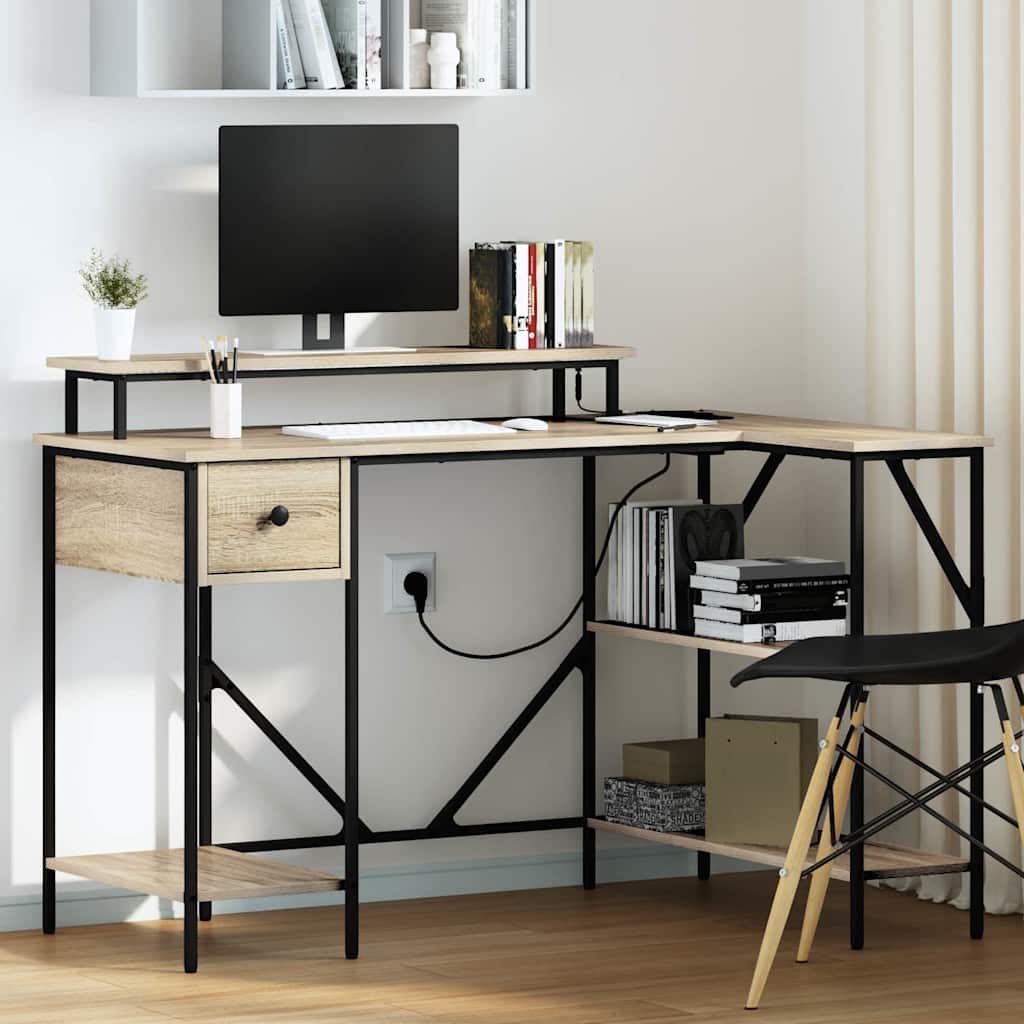 Schreibtisch Sonoma Eiche 120 x 79 x 86.5 cm Holzwerkstoff