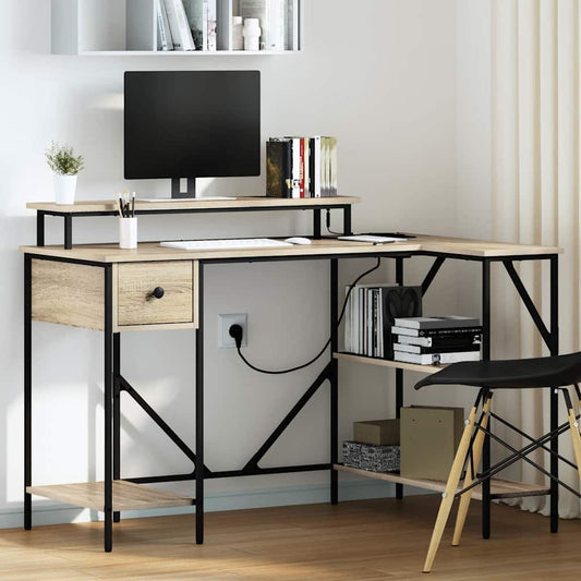 Schreibtisch Sonoma Eiche 120 x 79 x 86.5 cm Holzwerkstoff