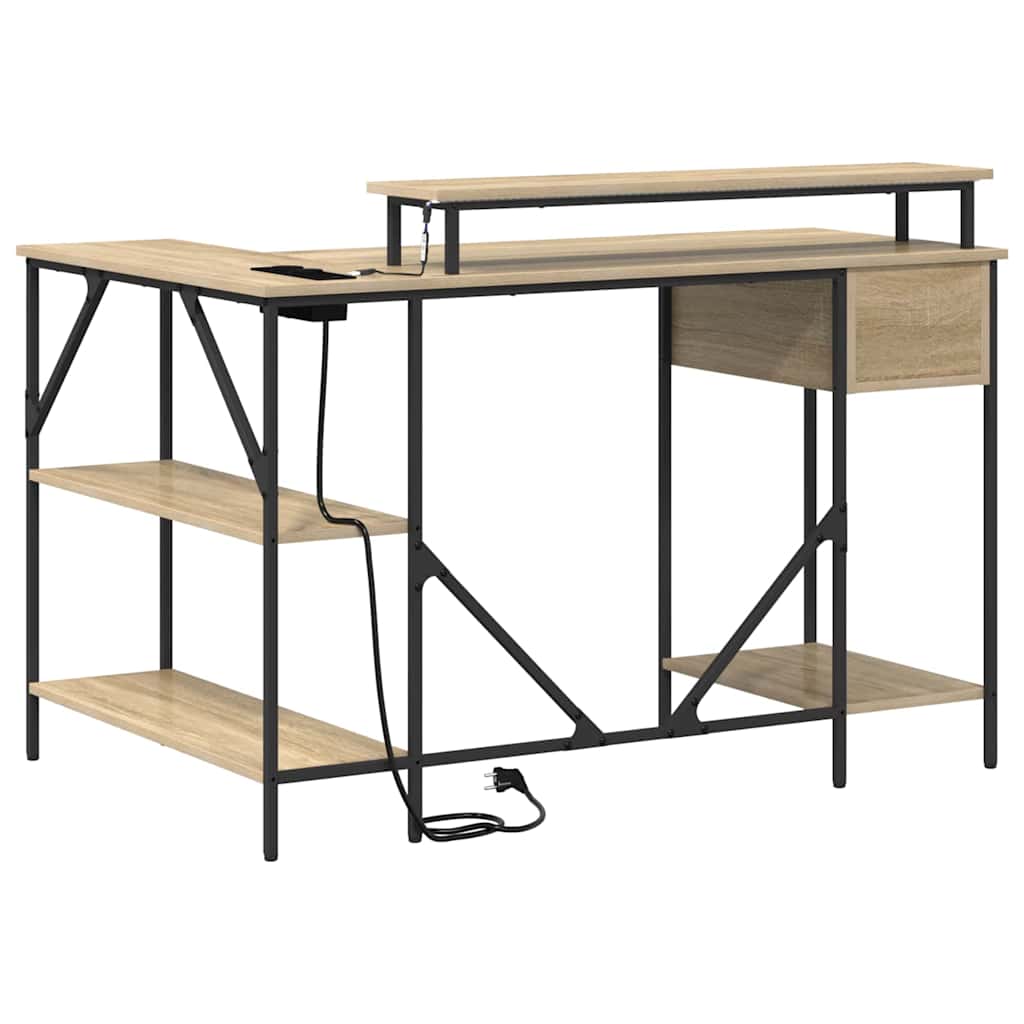 Schreibtisch Sonoma Eiche 120 x 79 x 86.5 cm Holzwerkstoff