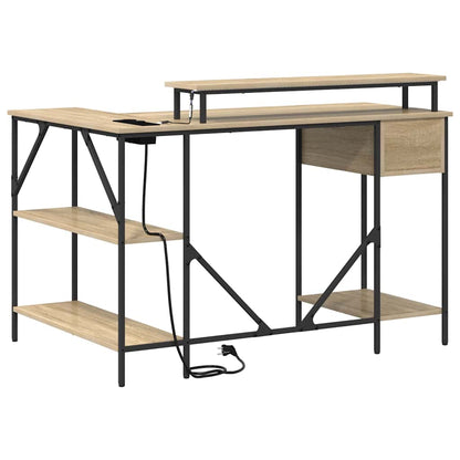 Schreibtisch Sonoma Eiche 120 x 79 x 86.5 cm Holzwerkstoff