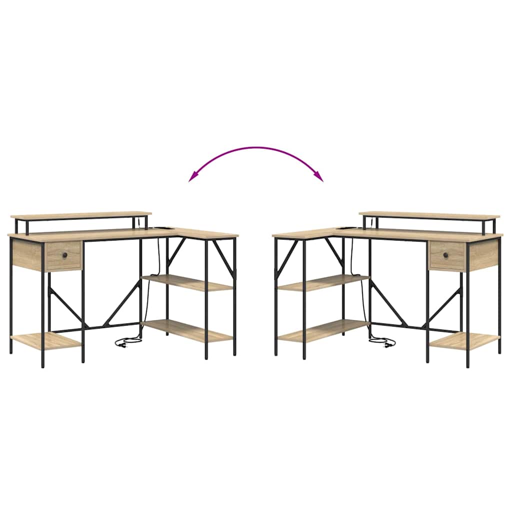 Schreibtisch Sonoma Eiche 120 x 79 x 86.5 cm Holzwerkstoff
