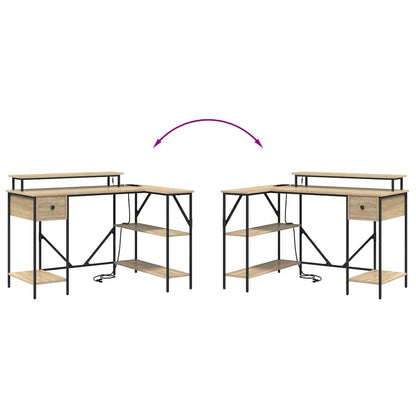 Schreibtisch Sonoma Eiche 120 x 79 x 86.5 cm Holzwerkstoff